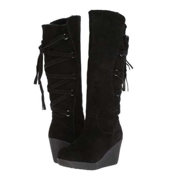 bearpaw women's britney wedge boot
